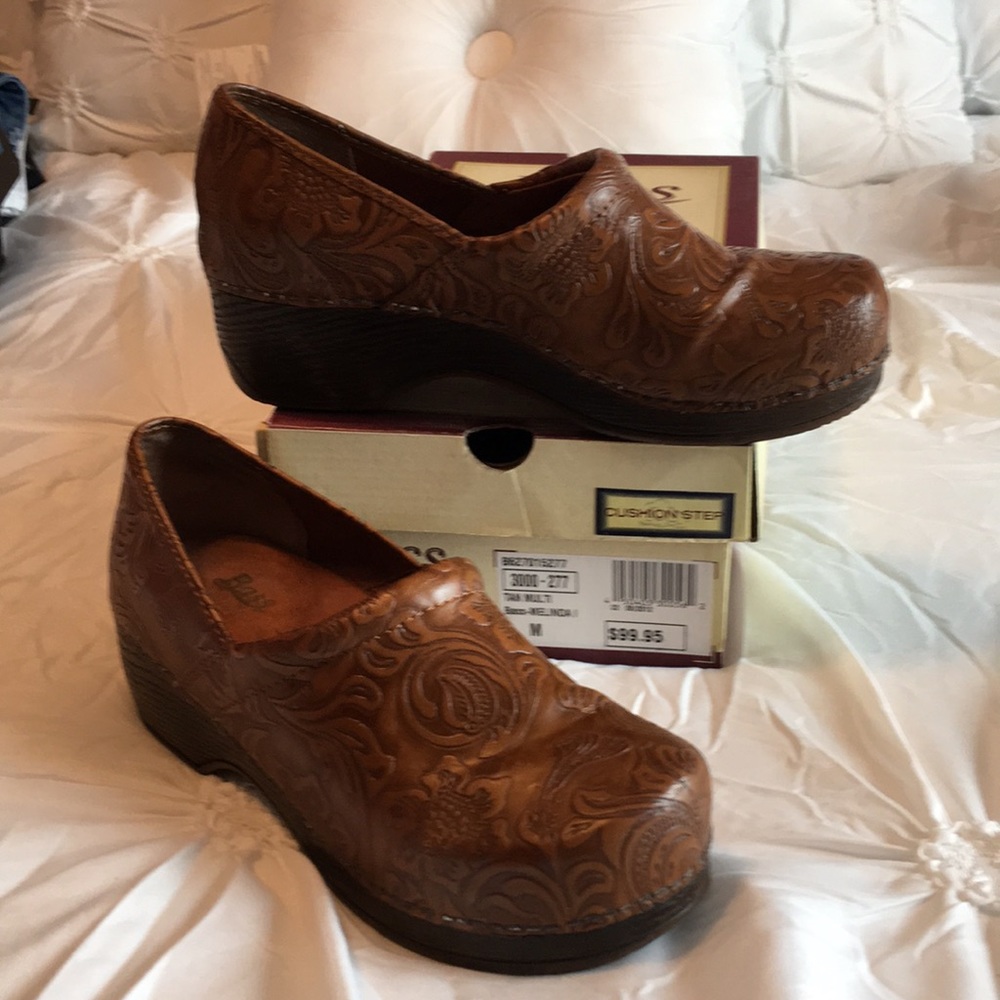 Bass Heritage Melinda Clog Brown shoe Size 8
